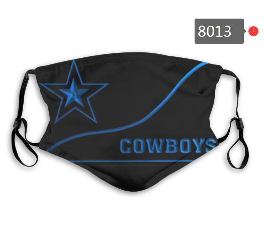 NFL 2020 Dallas Cowboys #7 Dust mask with filter->nfl dust mask->Sports Accessory